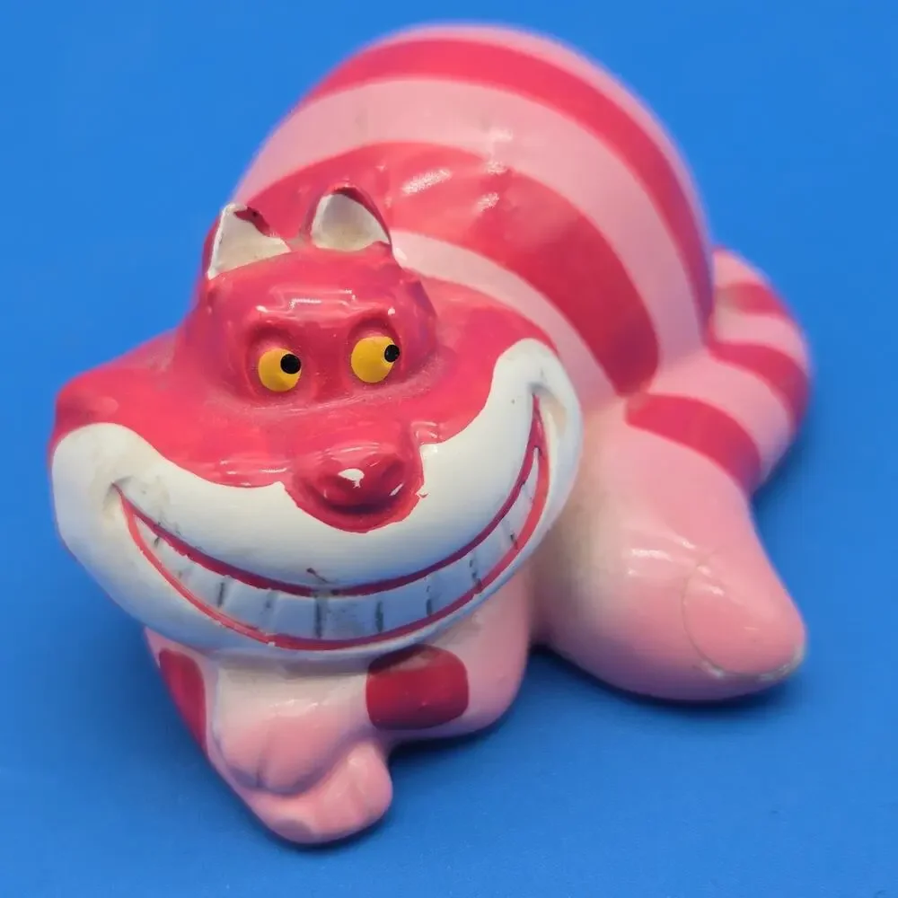 Vintage Disney Cheshire Cat Figurines Lot Alice in Wonderland Japan China